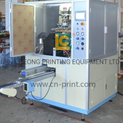 玻璃瓶多色自动 UV 丝网印刷机