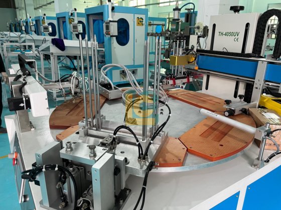 自动平板塑料尺固定式 UV 平板丝网印刷