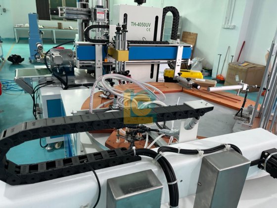 自动平板塑料尺固定式 UV 平板丝网印刷