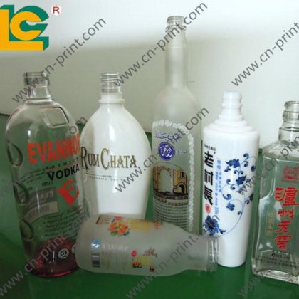 带 CCD 定位的全自动四色酒瓶丝网印刷机