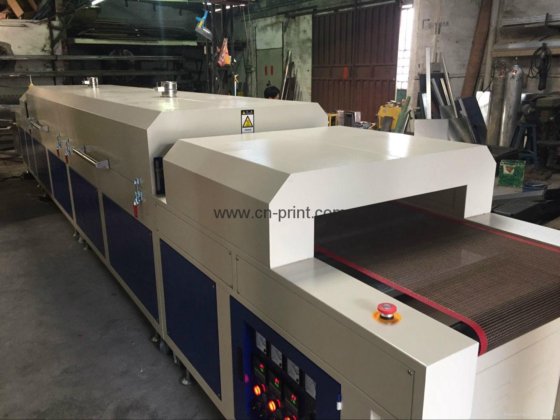 带预热区和冷却区的红外热烘干隧道