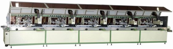 自動5色UVスクリーン印刷機