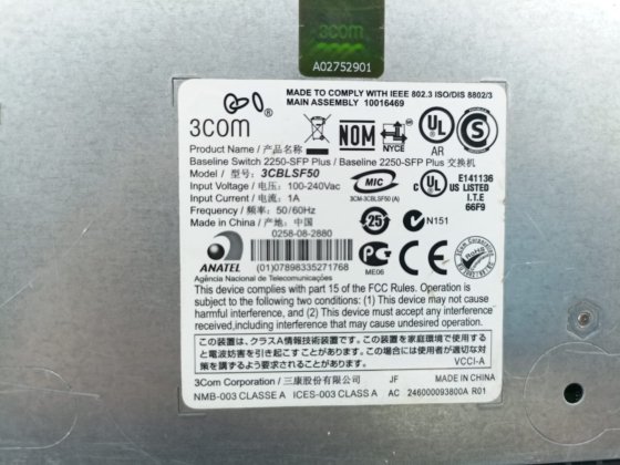 ANATEL BASELINE SWITCH 225-SFP PLUS