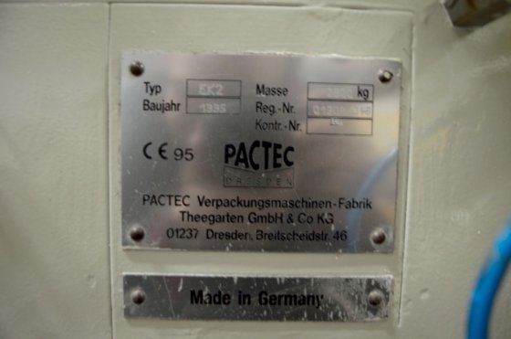 1995 Theegarten Pactec EK2 High Capacity Double Twist Wrapper in Chouf ...