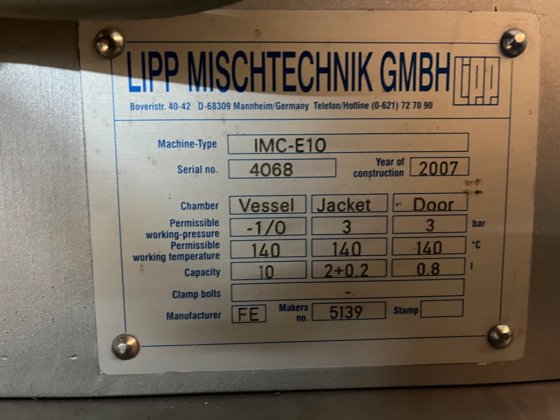 Mélangeur de conchage multifonction Lipp