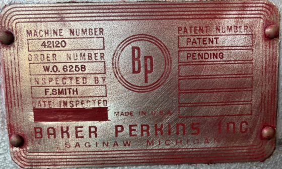 Baker Perkins Kaugummimischer