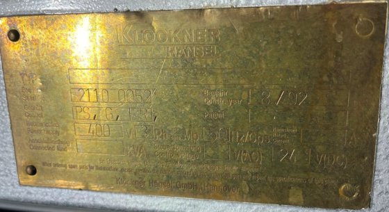 Klockner Hansel Sucroliner Line Single