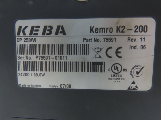 Keba K2-200 Kemro PLC Programmable