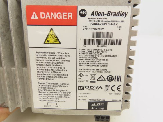 Allen Bradley 2711P-T7C22D9P HMI PanelView