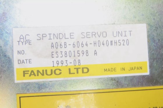 Fanuc A06B-6064-H040#H520 AC Spindle Drive