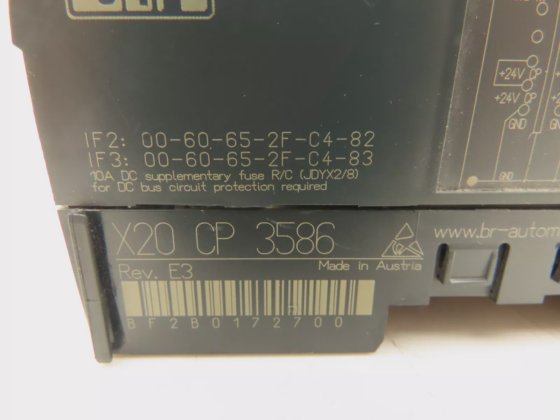 B&R Automation X20 CP 3586