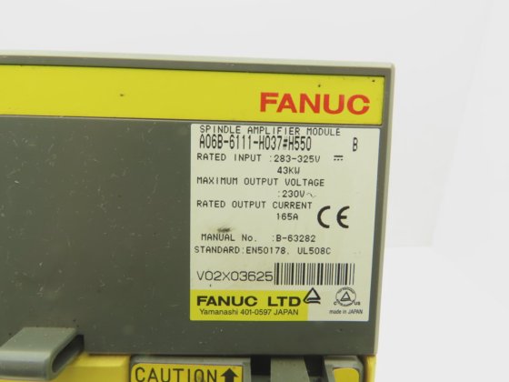 Fanuc A06B6111H037 Spindle Amplifier Module