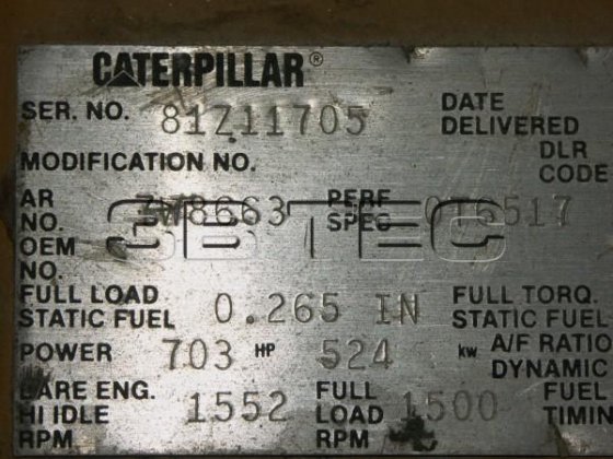 CATERPILLAR CAT 3412 机械