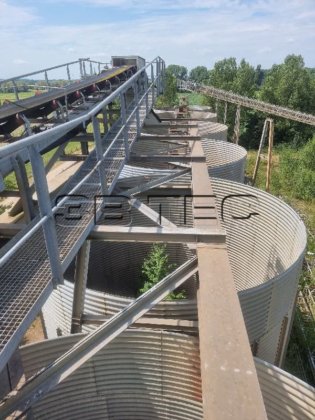 ハンバッハ 1350 m³ 容量 サイロ機械