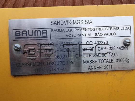 BAUMA 电缆绞车 34.5 吨拉力 机械