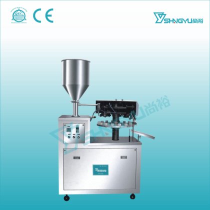 半自动复合管灌装封尾机