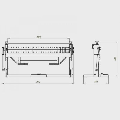 Segment folding machine SM 2020x1.2mm