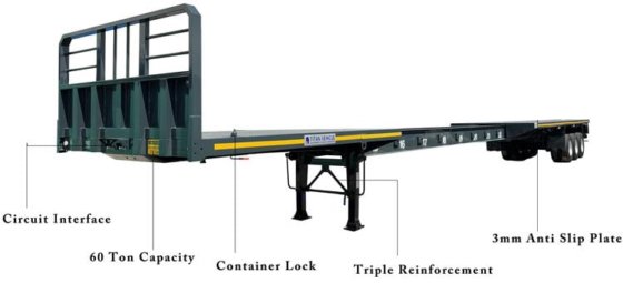 Remorque extensible de 24 m