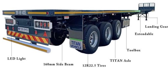 Remorque extensible de 24 m
