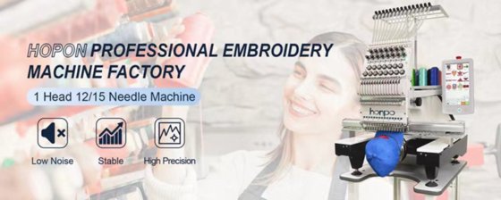 キャップ刺繍機 1ヘッド 15本針