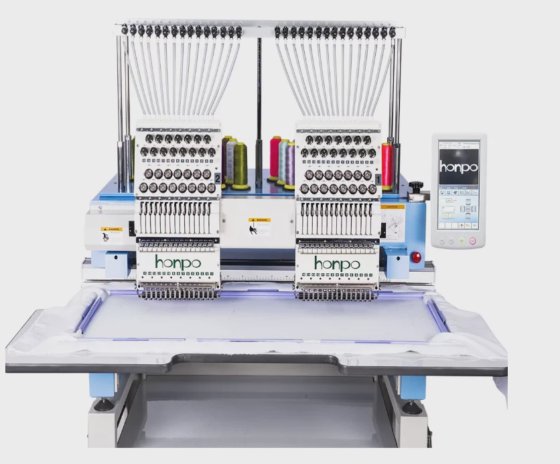 高速2ヘッドキャップ刺繍機