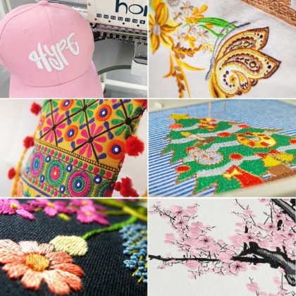 多針単頭刺繍機