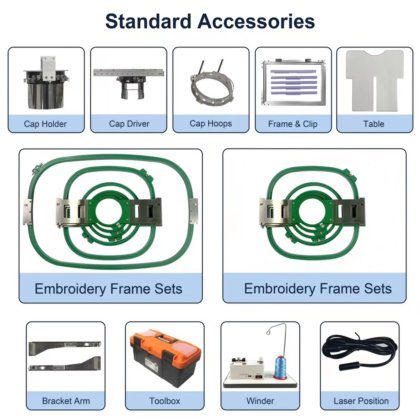 家庭用シングルヘッド刺繍機