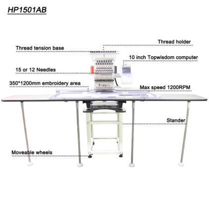 シングルヘッド3D刺繍機