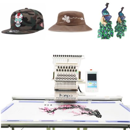 シングルヘッド3D刺繍機