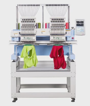 熱い販売のダブルヘッドシャツ刺繍機