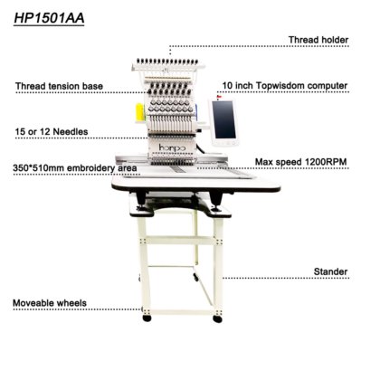 Single Head Flat Embroidery Machine