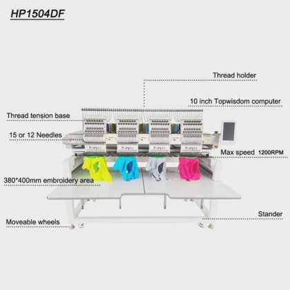 15針の刺繡コーディングマシン4ヘッド
