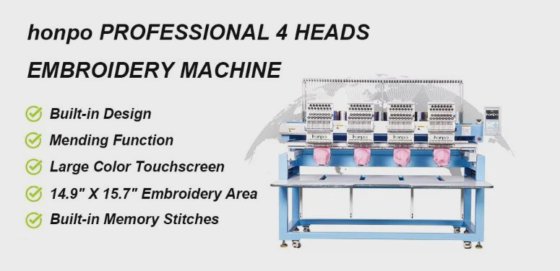高精度 4 ヘッド刺繍機コンピューター化された T シャツの工場出荷時の価格