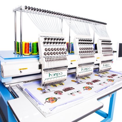 3ヘッドデジタル刺繍機