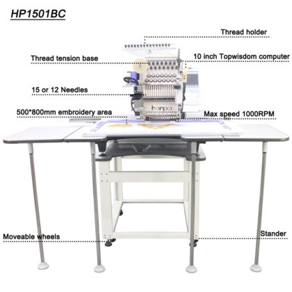 シングルヘッド自動刺しゅう機