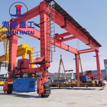 二重ビーム ゴム製タイヤのガントリー クレーン Rtg クレーン