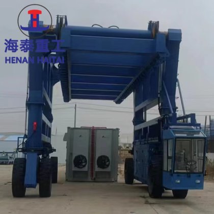 40 50 吨橡胶轮胎蓄电池组跨式运输车