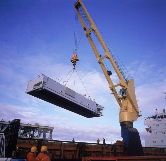 定制船用臂式液压 2/3/4 吨热销船用/甲板/船用起重机