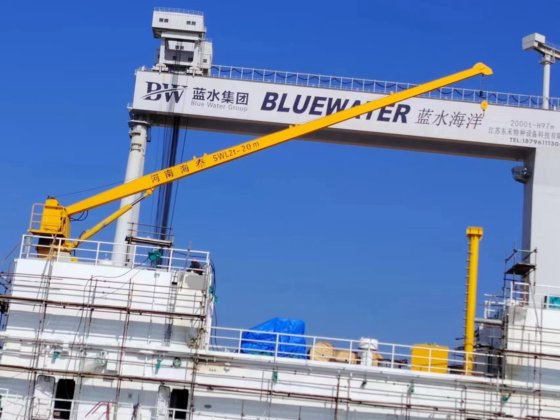 高性能の望遠鏡クレーン熱い販売のための 2/3/4/20/25 トンの電気海洋クレーン