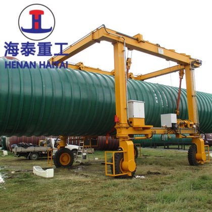 Rtg 橡胶轮胎移动式跨运龙门起重机 40 吨