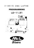 Manual for Used Miyano Machine