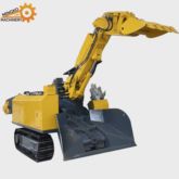 Underground Tunnel Crawler Mucking Rock