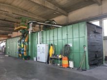 Horizontal passage shot blasting machine