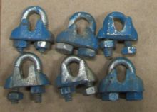 1/8" Galvanized Cable Clips (Qty: