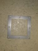 6" Square Flat Flange, Punched