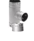 Increaser Tee With Clean-Out Tee