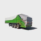 3 axles 40Ton Compression Garbage