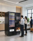 Integrated Snack & Fresh Coffee Vending Machine, Touchscreen Operated ...