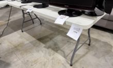 PLASTIC FOLDING TABLE 6'
