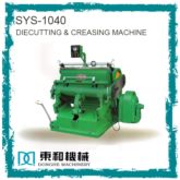 Flat creasing and cutting machine